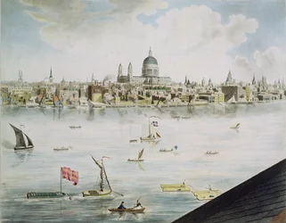 Vista panorámica de Londres, 1792-93